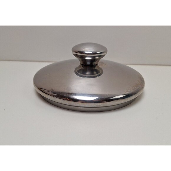 Cooks Essentials Stainless Steel Lid Only - 6 1/4” Outer 6" Inner Diameter Rim - Picture 1 of 2